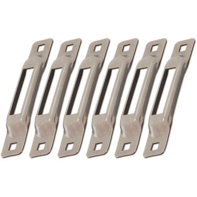 SNAP-LOC Stainless Steel E-Track Single Strap Anchor (6-Pack)