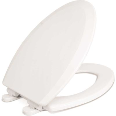 CENTOCO Centocore Molded Wood Elongated Closed Front Toilet Seat in White