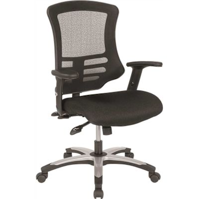 Carnegy Avenue Waylon Mesh Ergonomic Office Chair in Black with Molded Foam Seat and Adjustable Arms