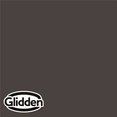Glidden Premium 5 gal. #PPG1001-7 Black Magic Satin Interior Latex Paint