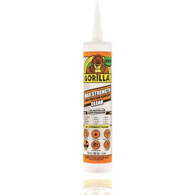 Gorilla 9 oz. Max Strength Construction Adhesive Clear (Case of 12)