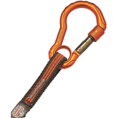 Ergodyne 5 lbs. Orange and Gray Standard Detachable Single Carabiner Tool Lanyard