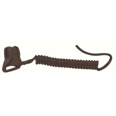 Ergodyne Squids Black Coil Hard Hat Lanyard with Clamp Tool Lanyard
