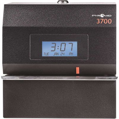 Pyramid Time Systems 3700 Industrial Time Clock and Document Stamp