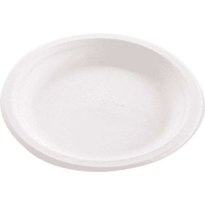 8.75 in. White Biodegradable Plate (500 per case)