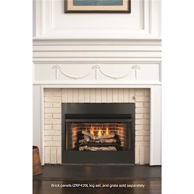 Pleasant Hearth Universal Radiant Zero Clearance 42 in. Ventless Dual Fuel Fireplace Insert