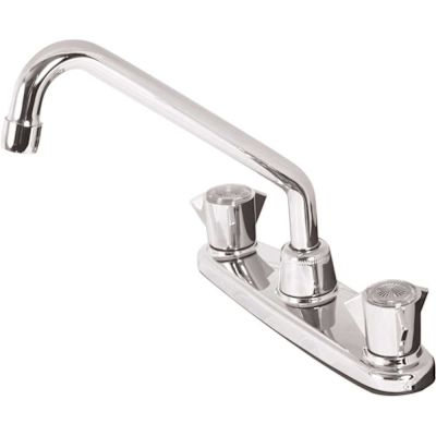Sayco Classic Series 2-Handle Standard Kitchen Faucet Less Side Spray in Chrome