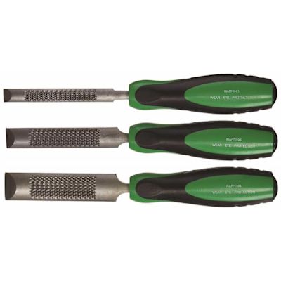 Crescent Nicholson WoodChuck 4-in-1 Combination Chisel/Wood Rasp (3-Piece)
