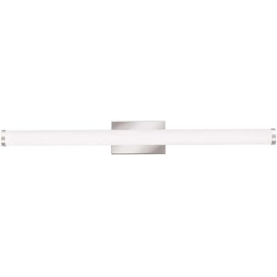 3 ft. Chrome LED Selectable Color Temperature 3000/3500/4000K Dimmable LED Contemporary Cylinder Vanity Light
