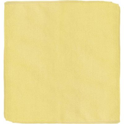 Renown 12 in. x 12 in. General Purpose Microfiber Cleaning Cloth in Yellow (12-Pack)