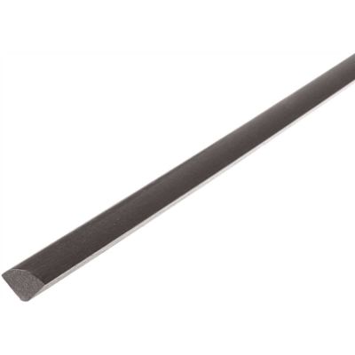 Shaw Smith Flowers Deep Mahogany 3/4 in. Thick x 11/16 in. Wide x 94 in. Length Vinyl Quarter Round Molding