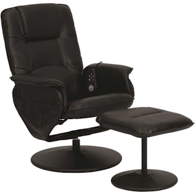 Flash Furniture Black Faux Leather Rocker Recliner