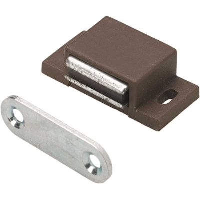 Everbilt 11 lbs. Magnetic Door Catch with Counter Plate, Brown (300-Pack)