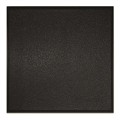 GENESIS 23.75 in. x 23.75 in. Stucco Pro Revealed Edge Vinyl Lay-In Black Ceiling Tile (Case of 12)