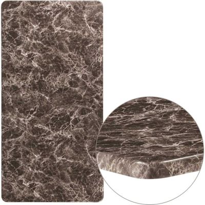 Flash Furniture Gray Marble Table Top