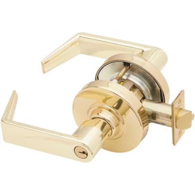 Schlage ND Series Bright Brass Classroom Function Door Lever