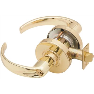 Schlage ND Series Bright Brass Entrance Function Door Lever