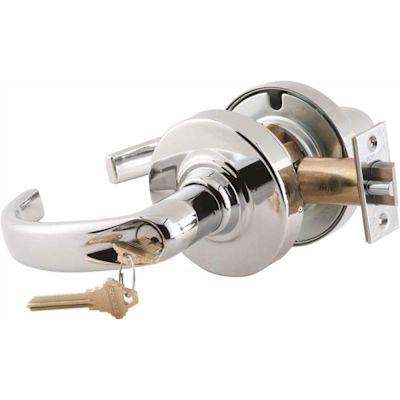 Schlage ND Series Bright Chrome Storeroom Function Door Lever