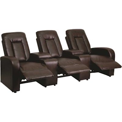 Carnegy Avenue 95 in. Brown Faux Leather 2-Seater Bridgewater Sofa with Square Arms