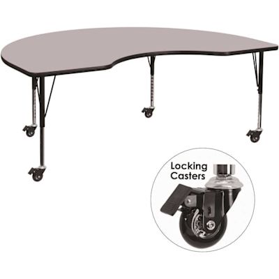 Flash Furniture Gray Kids Table