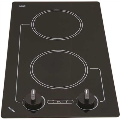 Kenyon Caribbean 12 in. 240-Volt Radiant Electric Cooktop in Black with 2-Elements