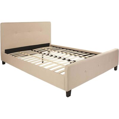 Flash Furniture Beige Queen Platform Bed