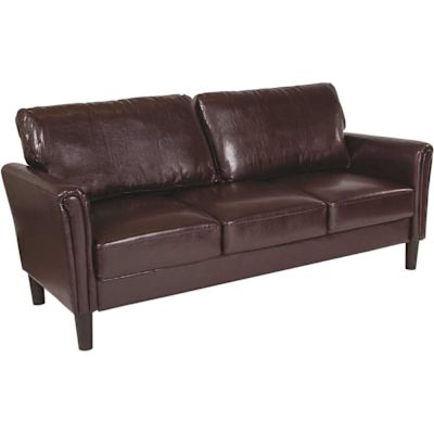 Flash Furniture Brown LeatherSoft Standard Sofa