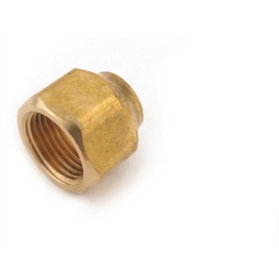 Anderson Metals 5/8 in. x 1/2 in. Brass Flare Nut Forged (10-Bag)