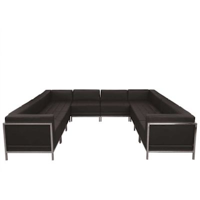 Flash Furniture 6-Piece Black Living Room Sets