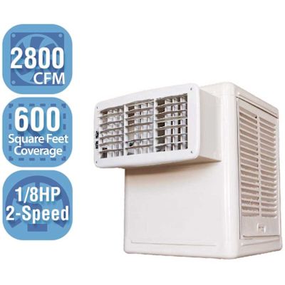 Hessaire 2,800 CFM 115-Volt 2-Speed Aspen Window Evaporative Cooler for 1,200 sq. ft. (with Motor)