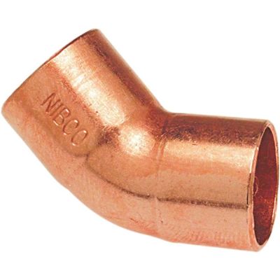 NIBCO 1/4 in. Wrot Copper 45-Degree C x C Elbow (10-Pack)