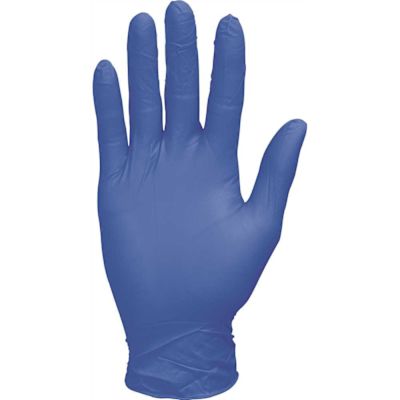 The Safety Zone Blue Super Stretch 2 mil Nitrile Gloves, Powder Free (100/Case)