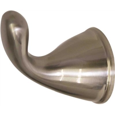 Design House Ames Single J-Hook Robe/Towel Hook in Brushed Nickel