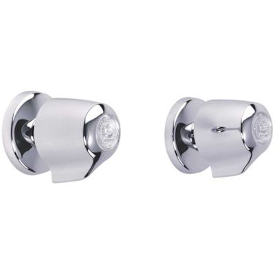 Gerber Gerber Classics 2h Straight Pattern Trim & Compression Valve/Trim W/ 1/2" Ips Connections & Metal Handles Chrome