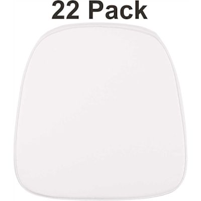 Carnegy Avenue Snow White Chair Pad (Set of 22)