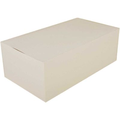 Southern Champion Tray 9 in. x 5 in. x 3 in. Paperboard White Lunch Carry-Out Box Tuck Top (250 per Case)