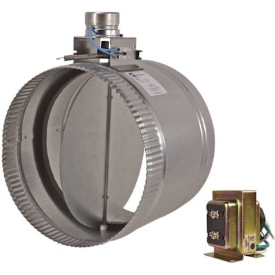 Suncourt 10 in. Motorized Adjustable Damper, Open