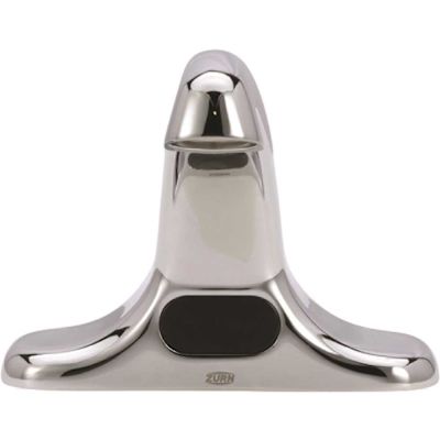 Zurn AquaSense Center set Sensor Faucet with 0.5 GPM Laminar Flow and 4 in. Deck-Mount Spout in Chrome