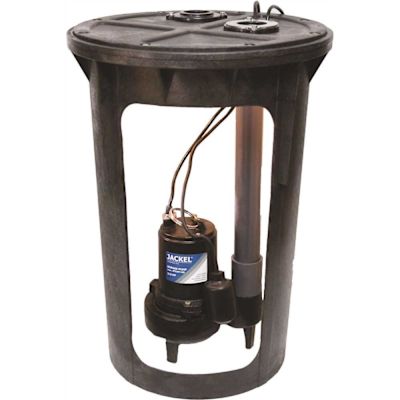 JACKEL 1/2HP Pre-Plumbed Sewage Pump System
