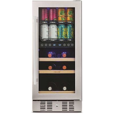 NewAir 15  Inch Premium Built-In Dual Zone Beverage Fridge