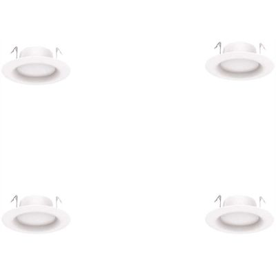 EcoSmart ECS 4 in. 2700K Integrated LED Recessed Trim (4-Pack)