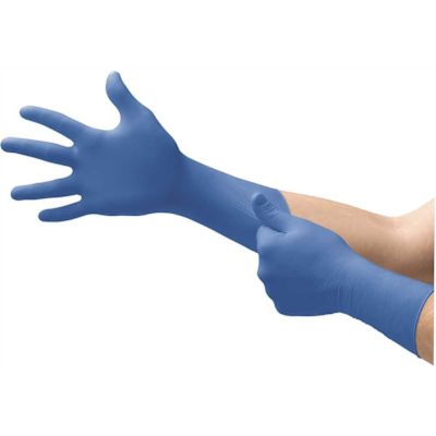 SAFEGRIP Small Blue Thick Powder-Free Latex Disposable Gloves (50 per Box)