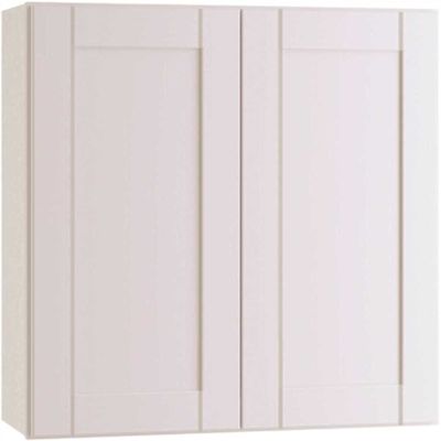 Arlington Vesper White Plywood Shaker Stock Assembled Wall Kitchen Cabinet Soft Close 33 in W x 12 in D x 30 in H
