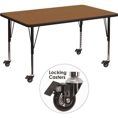 Carnegy Avenue 25.5 in. Oak Kids Table
