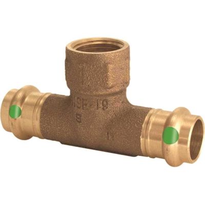 Viega ProPress 3/4 in. Press x 3/4 in. Press x 3/4 in. FPT Zero-Lead Bronze Tee