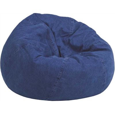 Flash Furniture Denim Fabric Bean Bag Chair