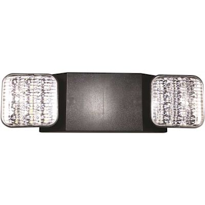 Commercial Electric 11-Watt Equivalent Rectangle Integrated LED Black Emergency Light with Ni-Cad 6.0-Volt Battery
