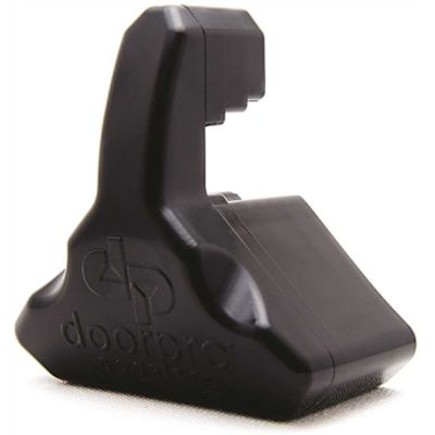 3 in. x 3 in. x 2 in. Black Plastic Commercial Hinge-Based Door Stop (Case of 12 Units)