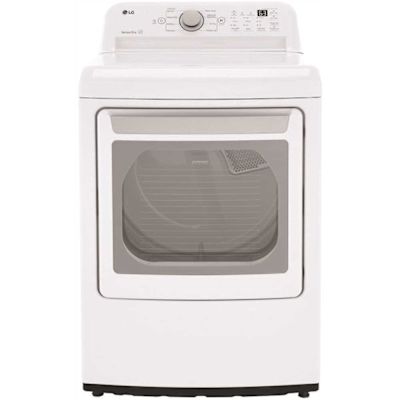LG 7.3 Cu. Ft. Vented Gas Dryer in White with Sensor Dry Technology