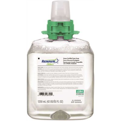 Renown Fmx-12 Dispenser Refill 1250 mL Unscented Green Sealed Foam Handwash Soap (4-Pack)